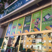 Pinturas Andalucía. Sevilla. Vinilos micorperforado Fujifilm AV.